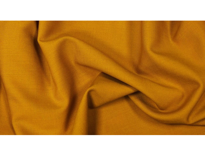 Wool fabric with elastane Mustard
