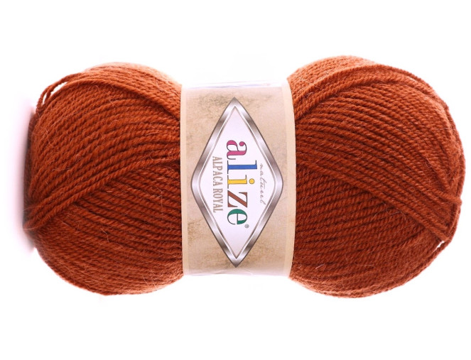 Alize Alpaca Royal 36 Tamsi oranžinė