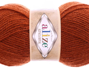 Alize Alpaca Royal 36 Tamsi oranžinė