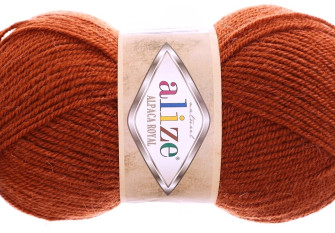 Alize Alpaca Royal 36 Tamsi oranžinė
