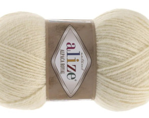 Alize Alpaca Royal 01 Kreminė