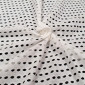 Cotton jersey with holes White