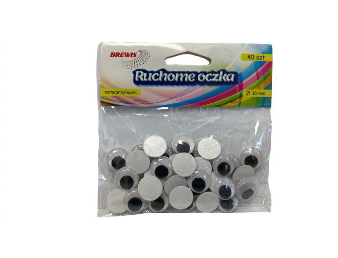 Eyes for toys 16mm 40pcs