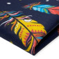 Cotton - canvas Coloured feathers
