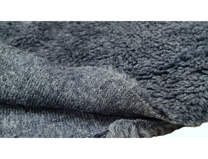 Faux fur - Knitted denim pigiau