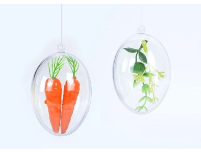 Clear plastic egg 5pcs internetu