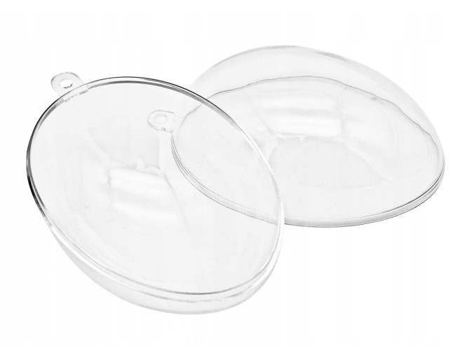 Clear plastic egg 5pcs pigiau