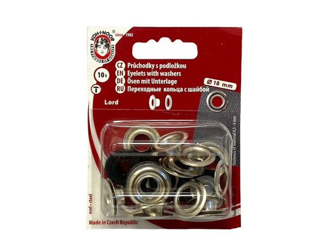 Metalinių akučių rinkinys 18mm | 3 spalvos pigiau