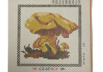 Embroidery painting Chanterelles