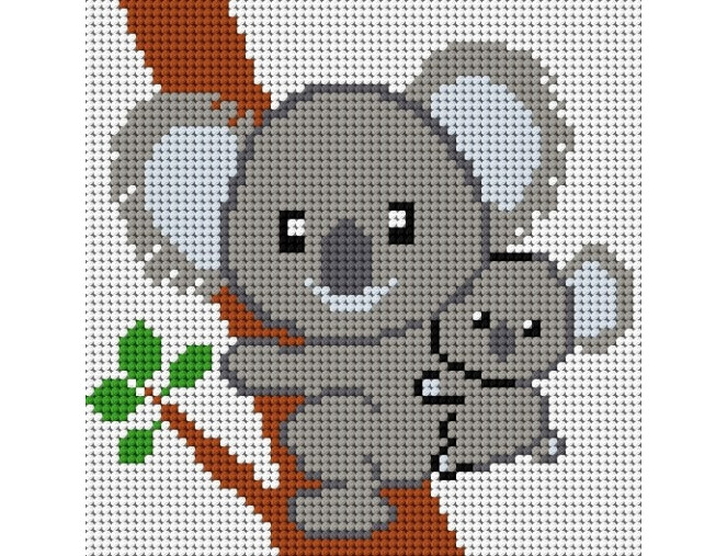 Siuvinėjimo paveikslas Koala