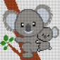 Siuvinėjimo paveikslas Koala