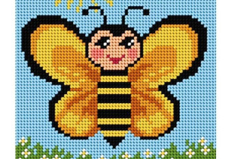 Embroidery painting Bee