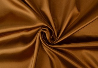 Satin fabric - satin Caramel
