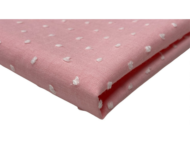 Cotton fabric Pink with bubbles