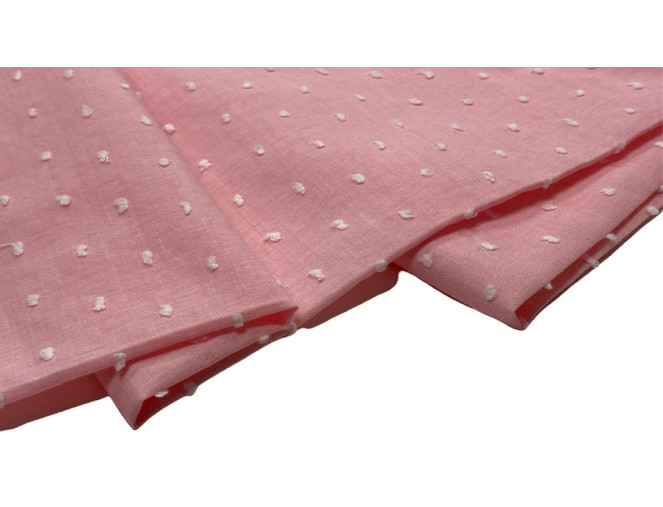 Cotton fabric Pink with bubbles pigiau