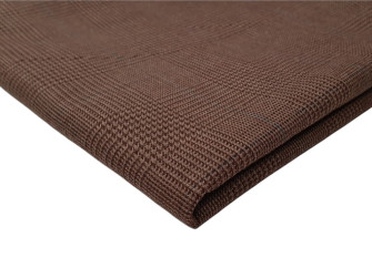 Checked fabric with wool Brown goose legs