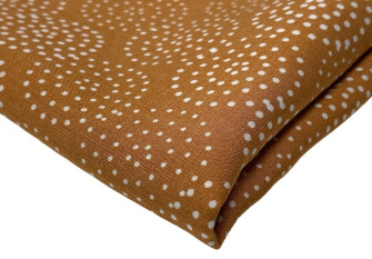 Viscose fabric dots in mustard