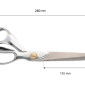 Fabric scissors 28cm pigiau