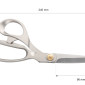 Fabric scissors 24cm pigiau