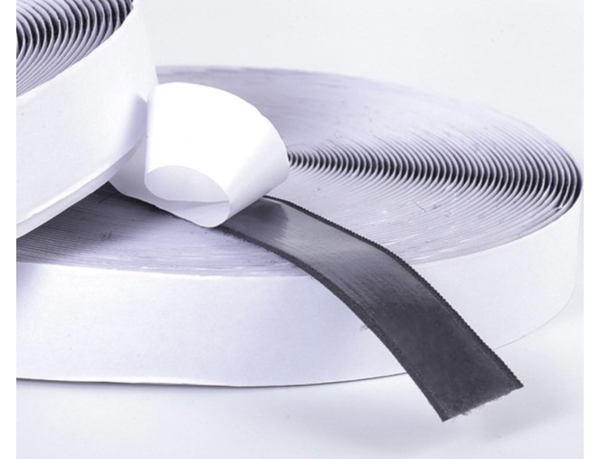 Velcro (hook and loop) tape with adhesive 50mm pigiau