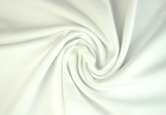 Knitted and crocheted fabric White