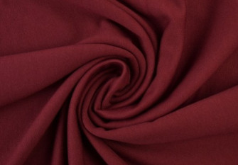 Knitted and crocheted fabric in Bordeaux