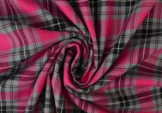 Languotas medvilninis audinys Rožinis Languotas medvilninis audinys Rožinis