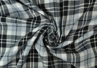 Languotas medvilninis audinys Pilkas Languotas medvilninis audinys Pilkas