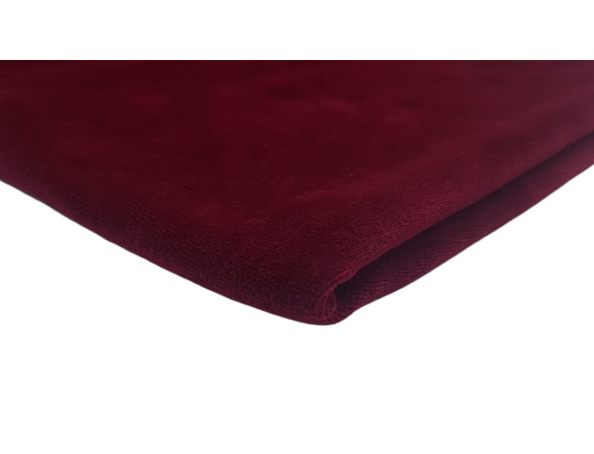 Medvilninis veliūras Bordo