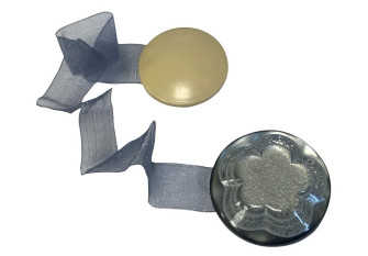 Magnetai užuolaidoms Pilka Gėlė