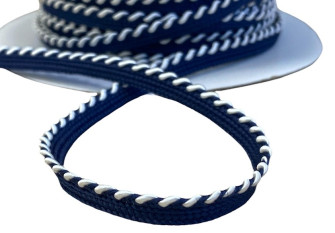 Ribbon - Kantha 8mm Dark blue