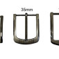 Metal belt buckle Darkened nickel | 3 sizes