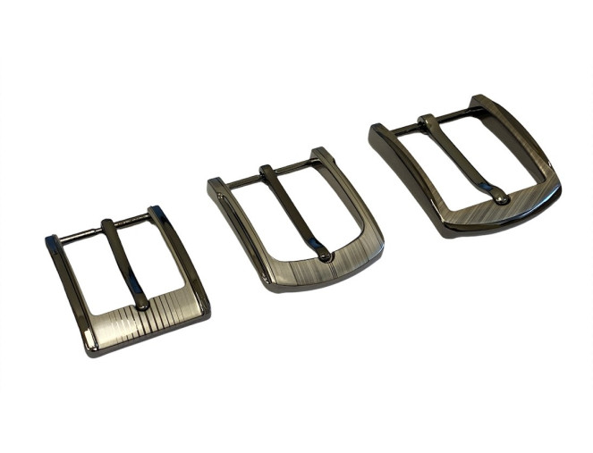 Metal belt buckle Darkened nickel | 3 sizes pigiau