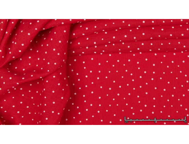 Muslin with dots Red pigiau