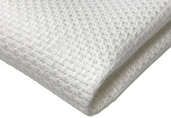 Linen sewing fabric Kanva 14ct White