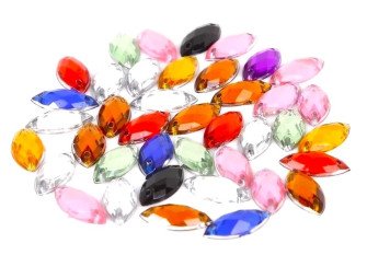 Stitched crystals 7 x 15mm | 50pcs