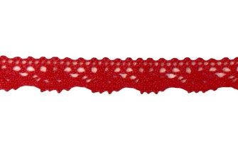 Cotton lace 12mm. Red