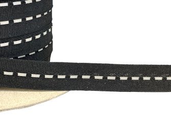 Dekoratyvinė juostelė su atšvaitiniu siūlu 15mm