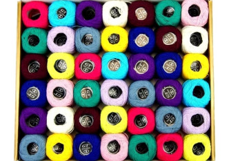 Crochet yarn set Monochrome | 42pcs/5gr.