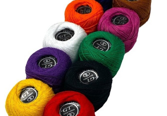 Crochet yarn set Monochrome | 10pcs/10gr.