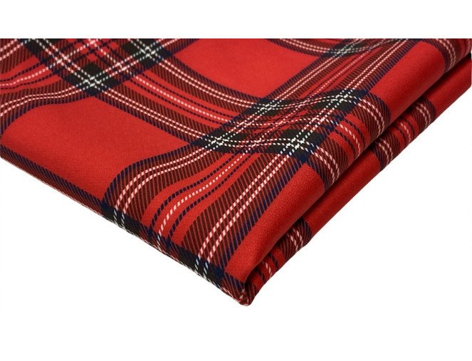 Checkered Barbie (Marchiano) fabric Red