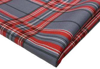 Checked Barbie fabric Red/grey