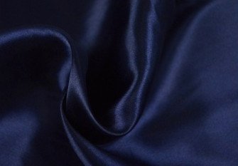 Satin fabric - satin Dark blue