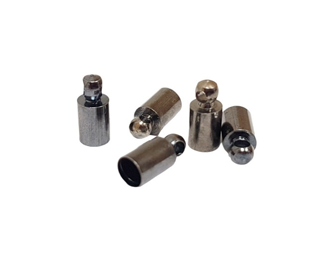 Užbaigimo detalė su kilpele 4x9mm | Tamsinto nikelio