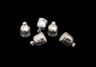 Finishing detail with eyelet 9x13mm | Silver