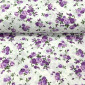Medvilnė - drobė Violetinės rožės pigiau