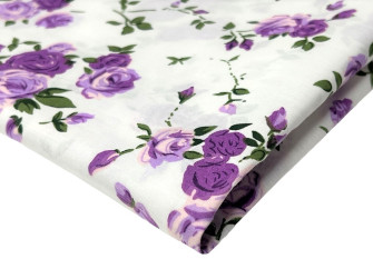 Cotton - canvas Violet roses