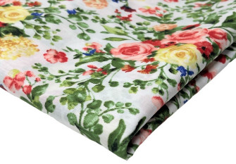 Cotton - canvas Spring flowers