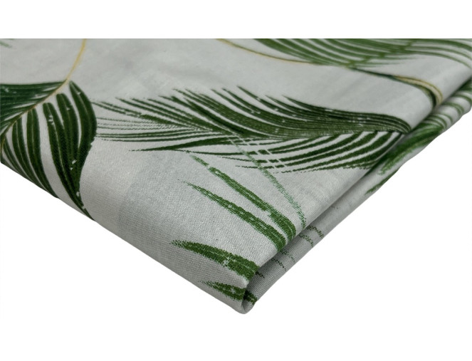 Medvilnė - drobė Žali lapai
