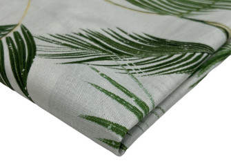Cotton - canvas Green leaves